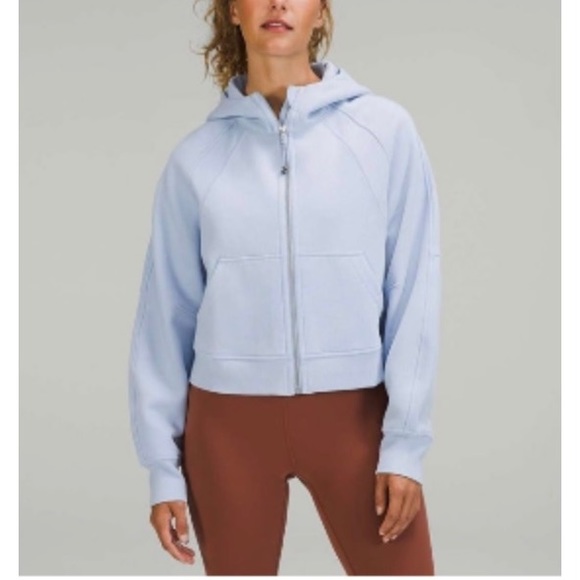 lululemon athletica Tops - Lululemon Scuba Full Zip in Blue Linen. Size XL/XXL.